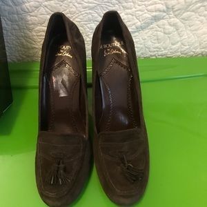 Sam Edelman Boutique brown suede loafer pump